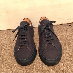 Common Projects Achilles Premium Low Navy Canvas